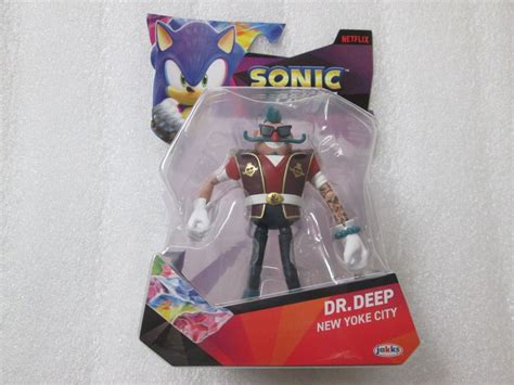 Netflix Sonic Prime Dr. Deep New York City Action Figure 2023 New! | #4690159178