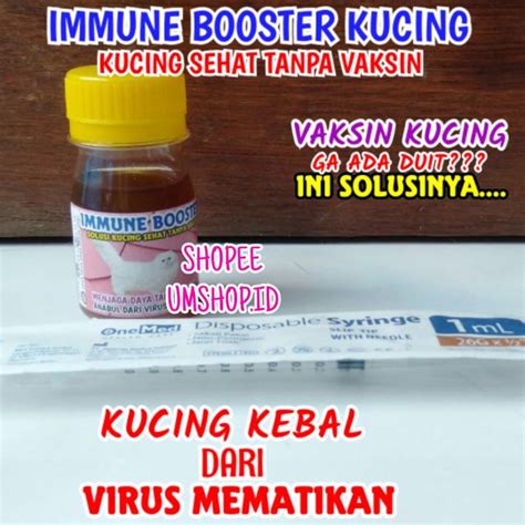 Jual Immune Booster Cat Vitamin Kucing Tanpa Vaksin Imun Booster Daya