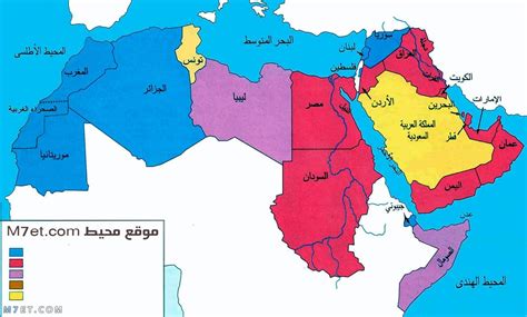 خريطة العالم العربي Hd