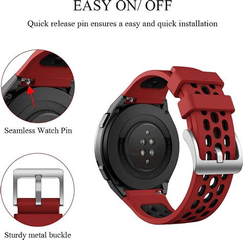 Keweni Armband Kompatibel Mit Huawei Watch Gt 2e Silikon Quick Fit Ersatz Armbänder Für Huawei