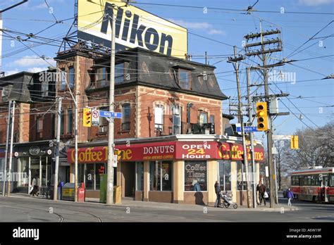 city street corner stock photo alamy