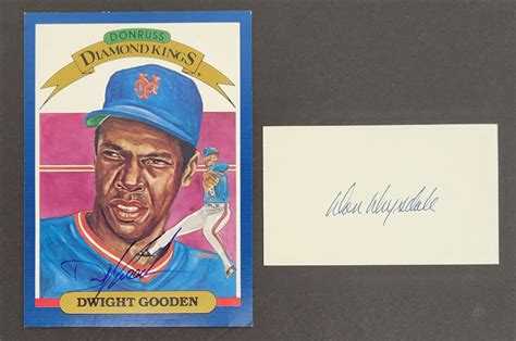 Lot Detail Don Drysdale Autographed Cut Signature Doc Gooden