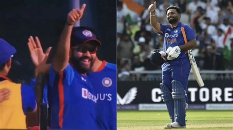 Watch Skipper Rohit Sharmas Reaction After Rishabh Pant Scores