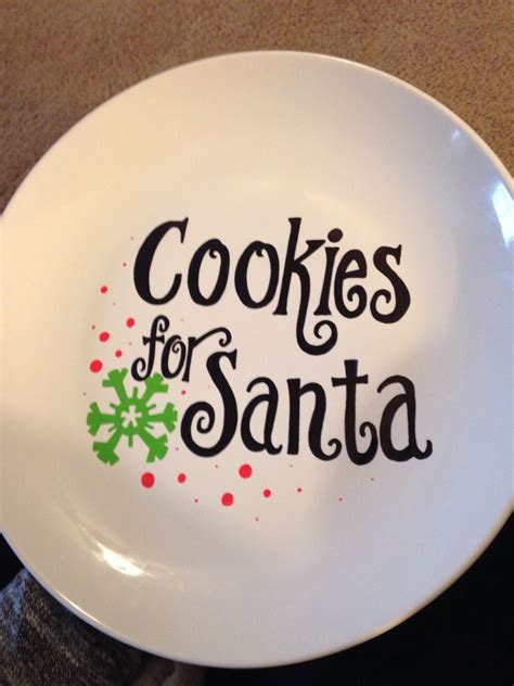 Cookies For Santa Plate Homyhomee