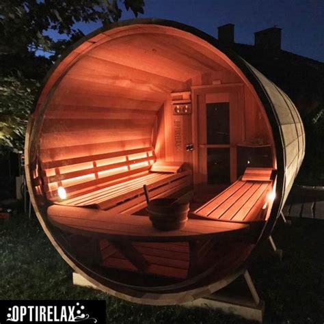 Luxus Fass Sauna Optiview Ii Optirelax®