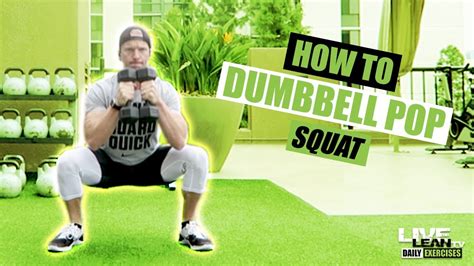 How To Do A Dumbbell Pop Squat Exercise Demonstration Video And Guide