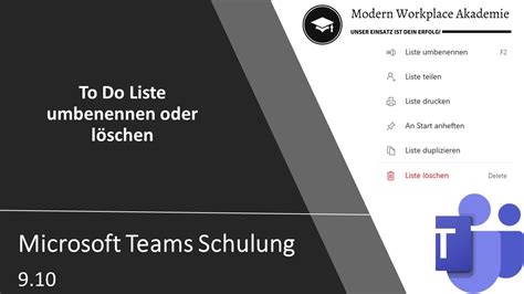 9 10 Microsoft Teams Schulung Task To Do Liste Umbenennen Oder