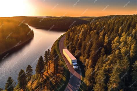 Premium Ai Image Trucker By Logistics Company Semi Trailer Truck
