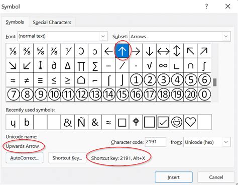 Up arrow ↑ symbol in Word, Excel, PowerPoint and Outlook - Office Watch