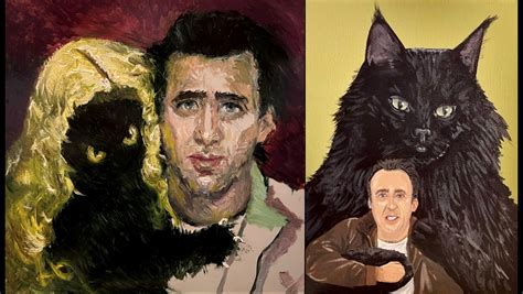 Preview the Art Show Entirely Inspired by Nicolas Cage and His Cat ...