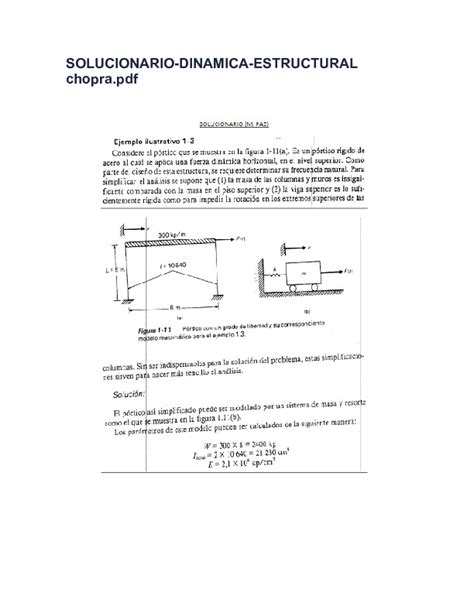 Solucionario Dinamica Estructural Chopra PDFCOFFEE