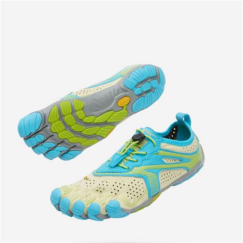 V Run Womens Lime Blue Woman Vibram