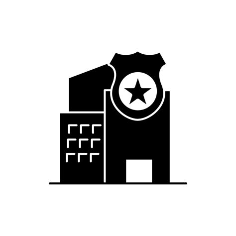 police station concept line icon. Simple element illustration. police ...