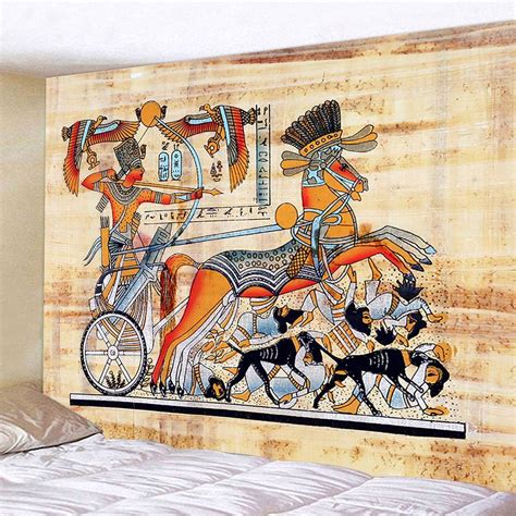 Eagle Pharaoh War Tapestry Wall Hanging Large Fabric Ancient Egypt Room