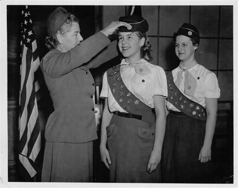 Girl Scouts Of The Usa Archival Item Two Girl Scouts Cross The