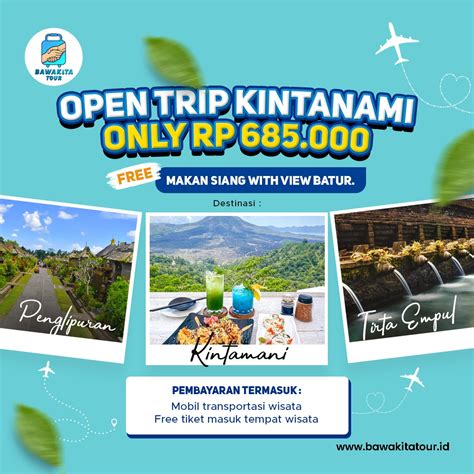 Open Trip Kintamani Bawakita Tour