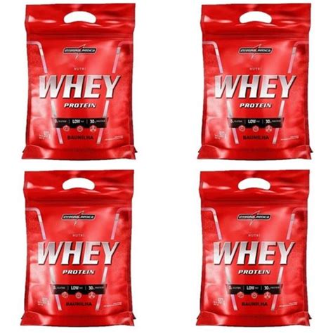 Kit 4 Nutri Whey Integralmedica 907g Baunilha Netshoes