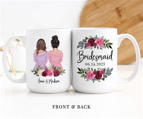 Custom Coffee Mug Personalized Bridesmaid Mug Customizable Etsy En 2024