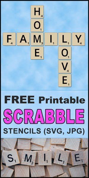 Scrabble Letters And Tiles Free Printable Svg Patterns Diy