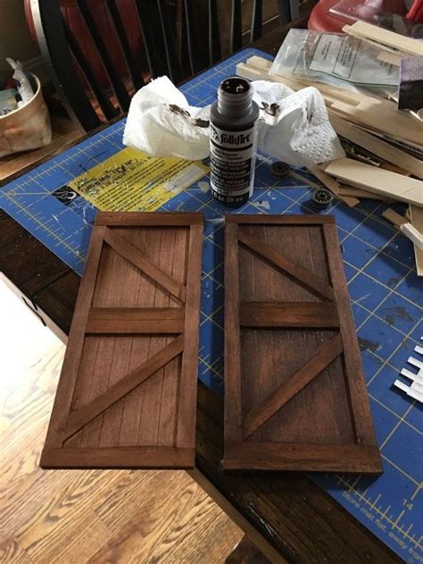 Dollhouse Miniature Barn Doors Diy Hometalk