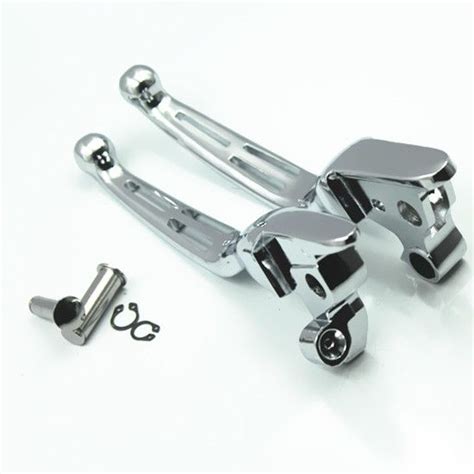 Drag Specialties Chrome Slotted Clutch Brake Levers For Harley Street