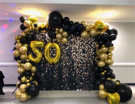 Black And Gold Birthday 50th Birthday Party Catch My Party 50th