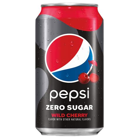 Pepsi Cola Zero Sugar Wild Cherry Soda Pop 12 Oz 12 Pack Cans