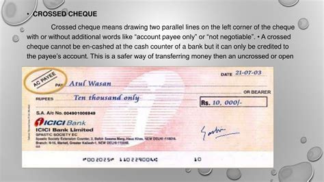 What Is The Difference Between An Order Cheque And A Crossed Cheque Images