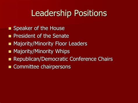 Ppt Congressional Leadership Powerpoint Presentation Free Download