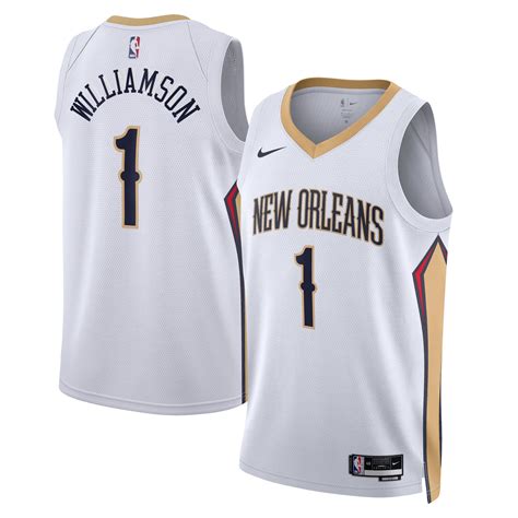 New Orleans Pelicans Nike Association Edition Swingman Jersey White