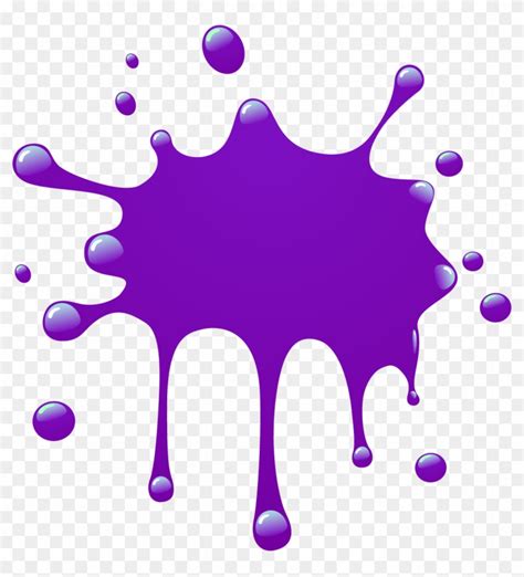 Clipart Purple Paint Splatter Clipart Hd Png Download Kindpng