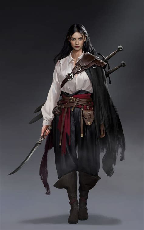 Tianyu Geng In Female Character Concept Rogue Character