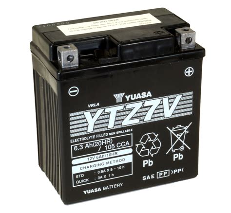 Yuasa YTZ7V 12V Maintenance Free Motorcycle Battery Inc Free Delivery