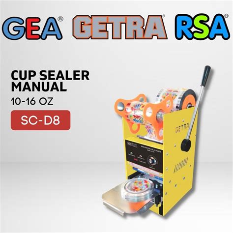 Jual Cup Sealer Manual Getra Sc D Mesin Press Gelas Uk Aqua Oz