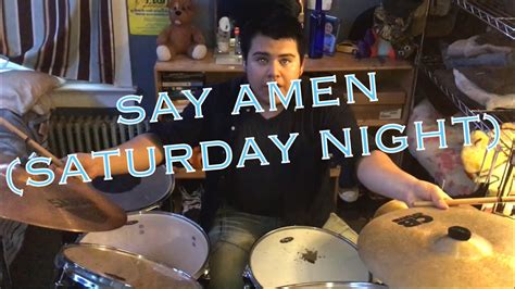 Say Amen Saturday Night Panic At The Disco Drum Cover Youtube