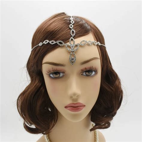 Aliexpress Buy Fashion Crystal Chain Hair Handmade Kundan