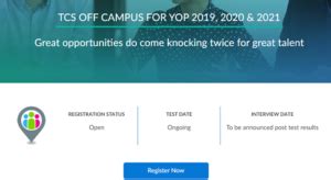 TCS Off Campus Recruitment Drive 2022 For 2021 2020 2019 Freshers Batch