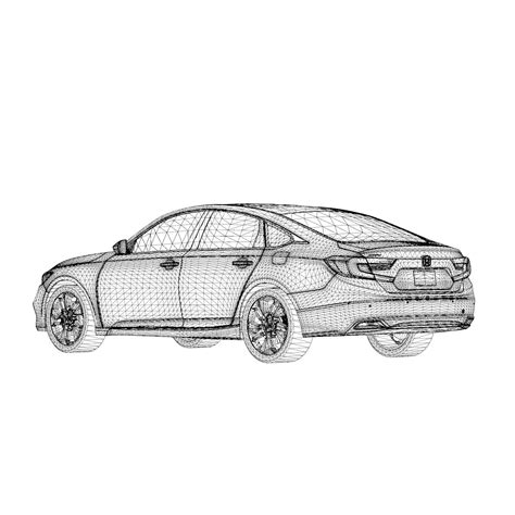 Honda Accord Hybrid 2021 3d Model By 777angels777