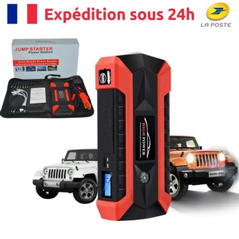 CAR BOOSTER JUMP Starter Portable Démarreur de Voiture Urgence Chargeur