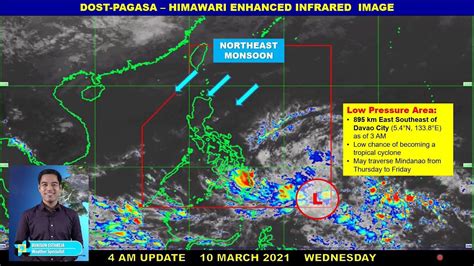 Public Weather Forecast Issued At 4 00 AM March 10 2021 YouTube