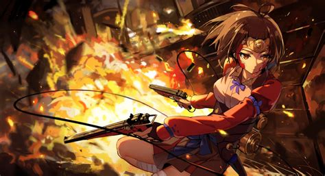 Mumei In Action Hd Wallpaper From Kabaneri Of The Iron Fortress By