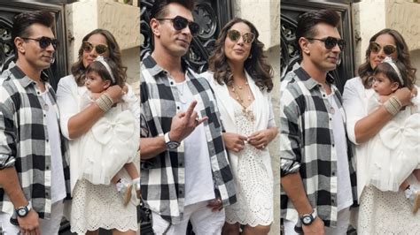 Karan Grover Singh With Wife Bipasha Basu Singhandkids Arrives Ayaz Khan