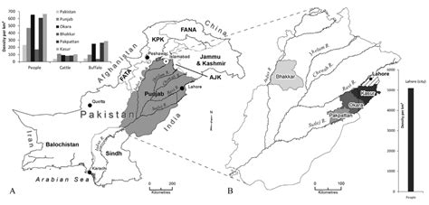 A Map Of Pakistan Highlighting The Punjab Province B Map Of Punjab Download Scientific