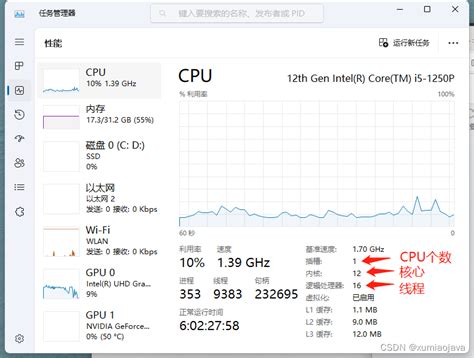 查看计算机cpu个数、核心数、线程数如何查看cpu是几核几线程 Csdn博客