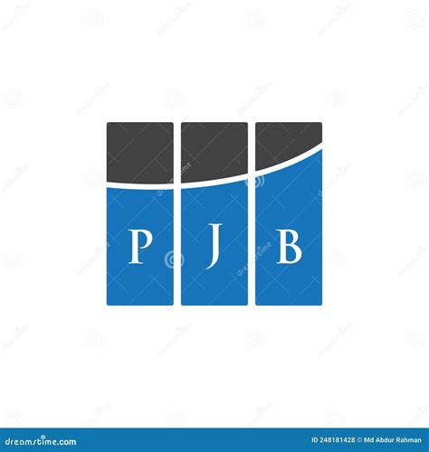 Pjb Letter Logo Design On White Background Pjb Creative Initials