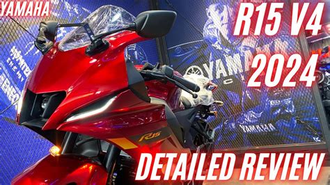 2024 Yamaha R15 V4 Cherry Red Detailed Walk Around Review ⁠ ⁠dragrims Youtube