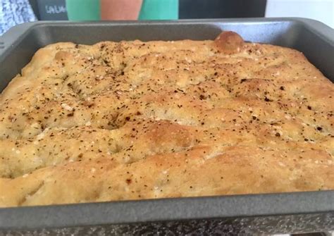 Focaccia o coca de aceite fácil sin amasar Receta de marina Cookpad