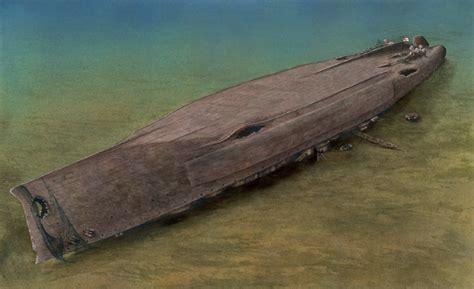 Artists Impression Of The Wreck Of The Battleship Hms Prince Of Wales