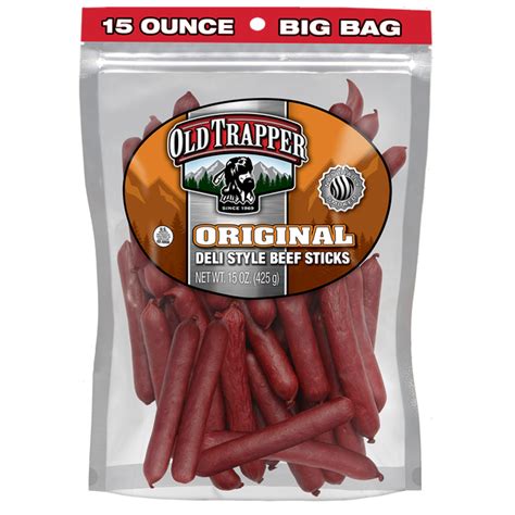 Original Deli Style Beef Sticks Old Trapper Beef Jerky