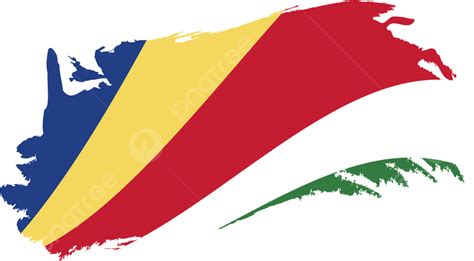 Bandeira De Seychelles Com Imagens De Clipart De Traçado De Pincel Acenando Hd Png Escova De